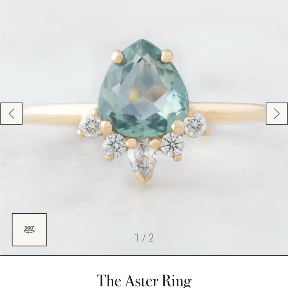 Alexis Russell Sapphire & Diamond Ring in 14K gold -Size 6